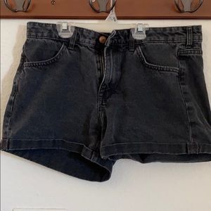 Denim mom shorts